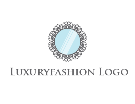 round mirror wall decoration logo