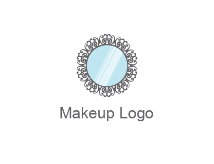 round mirror wall decoration logo