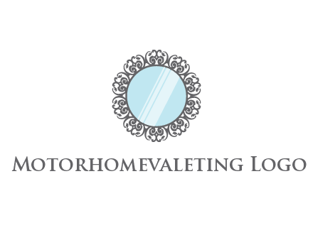 round mirror wall decoration logo