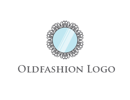 round mirror wall decoration logo