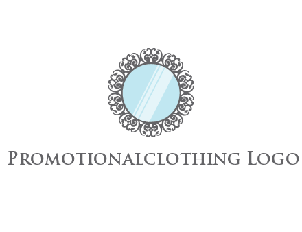 round mirror wall decoration logo