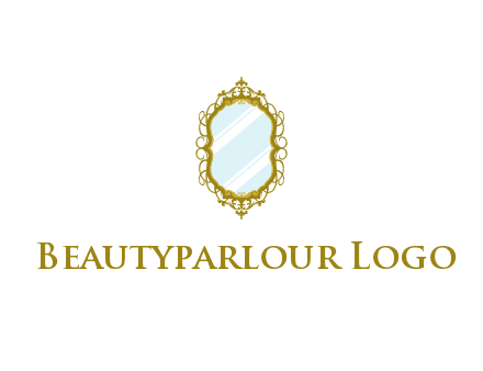 wall mirror for home decor or interior design logo