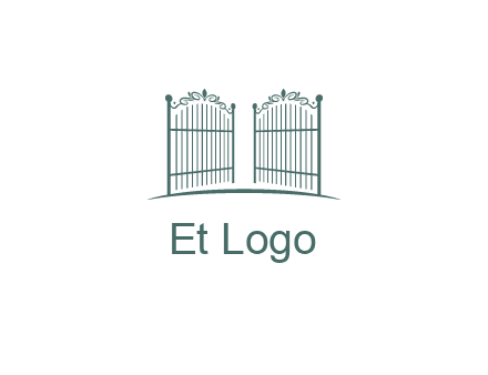 open metal gates for fencing logos