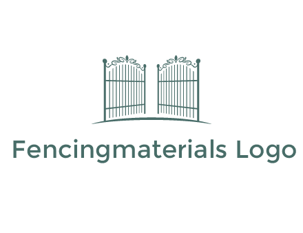open metal gates for fencing logos