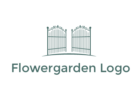 open metal gates for fencing logos