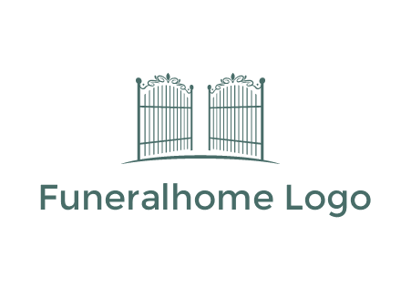 open metal gates for fencing logos