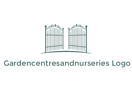 open metal gates for fencing logos