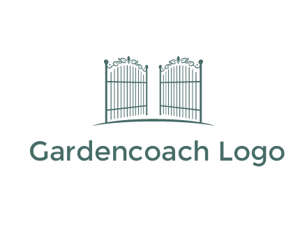 open metal gates for fencing logos