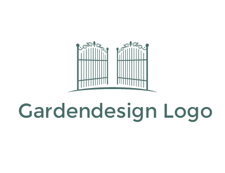 open metal gates for fencing logos