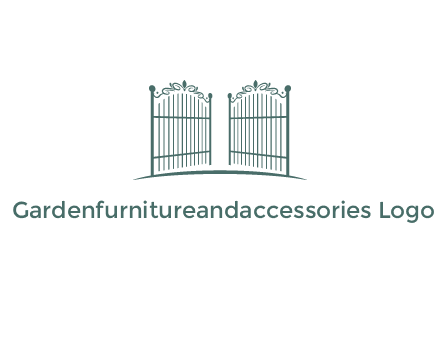 open metal gates for fencing logos