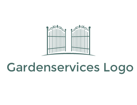 open metal gates for fencing logos