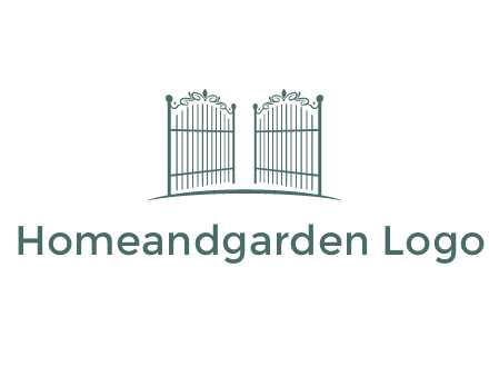 open metal gates for fencing logos