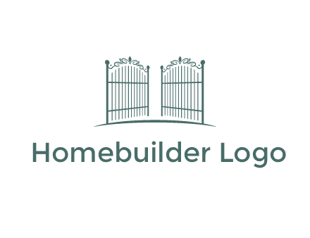 open metal gates for fencing logos
