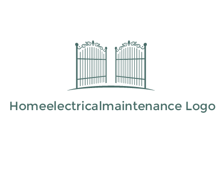 open metal gates for fencing logos