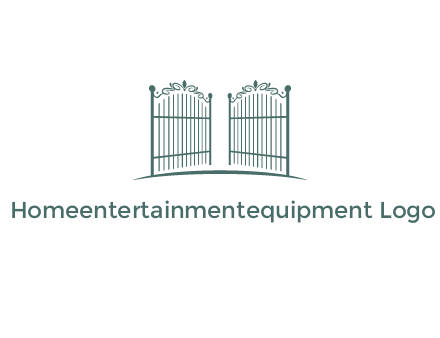 open metal gates for fencing logos