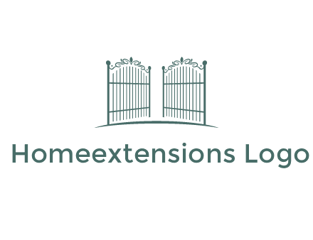 open metal gates for fencing logos