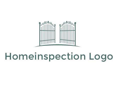 open metal gates for fencing logos
