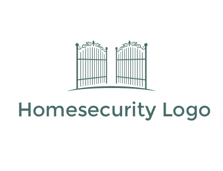 open metal gates for fencing logos