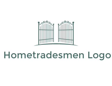 open metal gates for fencing logos