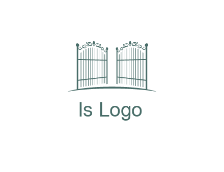 open metal gates for fencing logos