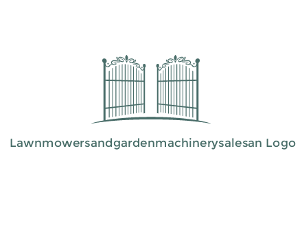 open metal gates for fencing logos