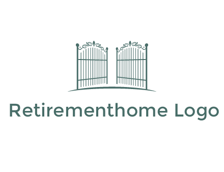 open metal gates for fencing logos