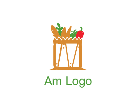 shopping bag logo for grocery stores