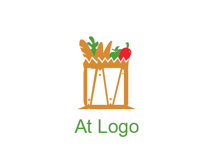 shopping bag logo for grocery stores