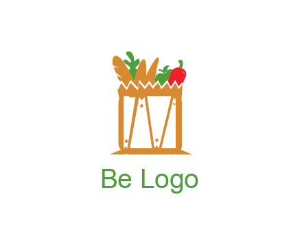 shopping bag logo for grocery stores