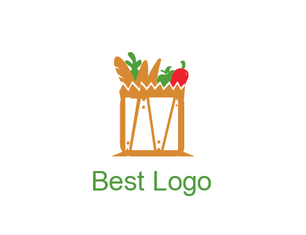 shopping bag logo for grocery stores