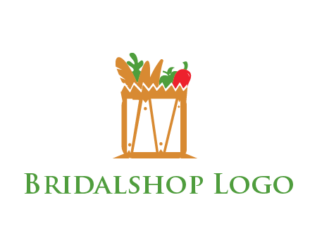 shopping bag logo for grocery stores