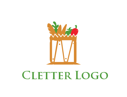 shopping bag logo for grocery stores
