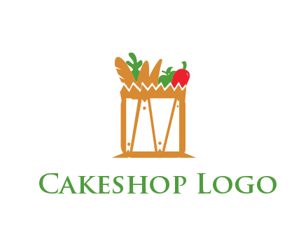 shopping bag logo for grocery stores