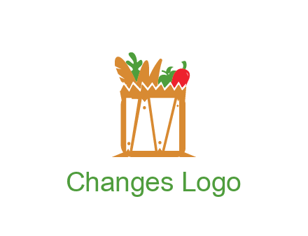 shopping bag logo for grocery stores