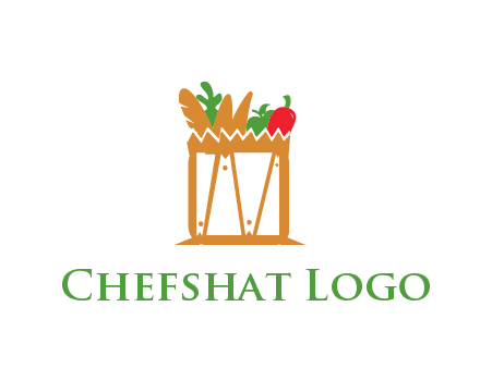 shopping bag logo for grocery stores