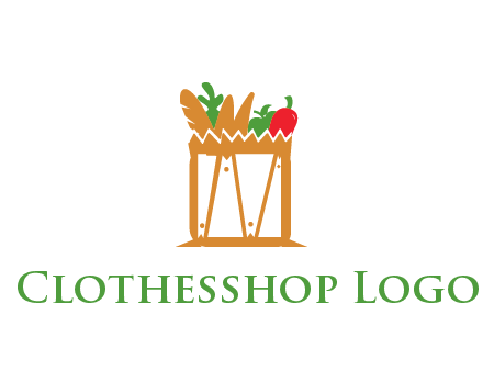 shopping bag logo for grocery stores