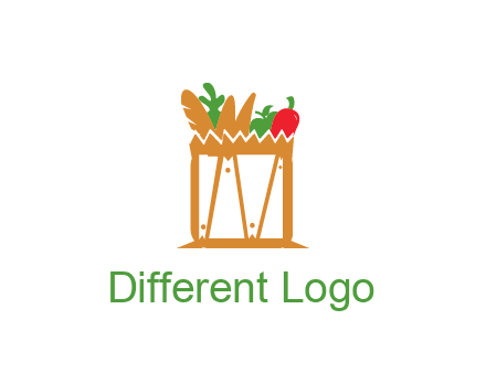 shopping bag logo for grocery stores