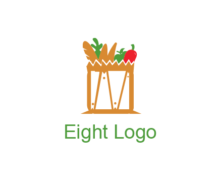 shopping bag logo for grocery stores