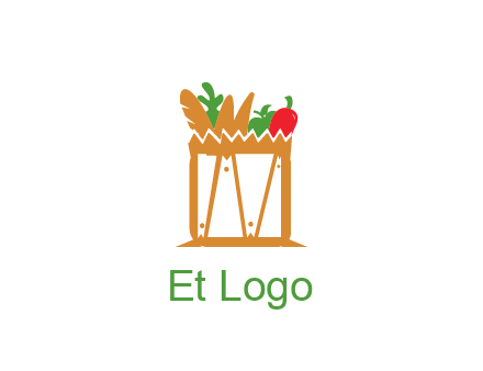shopping bag logo for grocery stores