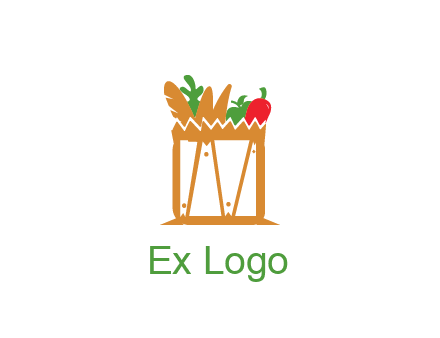 shopping bag logo for grocery stores