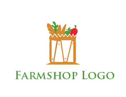 shopping bag logo for grocery stores