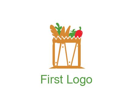 shopping bag logo for grocery stores