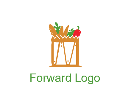 shopping bag logo for grocery stores