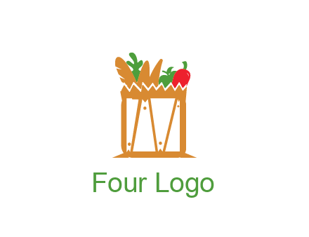 shopping bag logo for grocery stores
