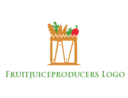 shopping bag logo for grocery stores
