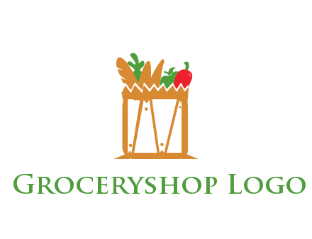 shopping bag logo for grocery stores