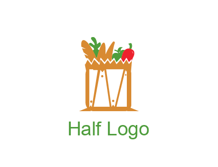 shopping bag logo for grocery stores