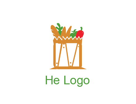 shopping bag logo for grocery stores