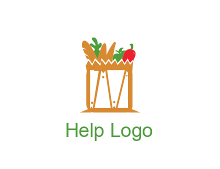 shopping bag logo for grocery stores