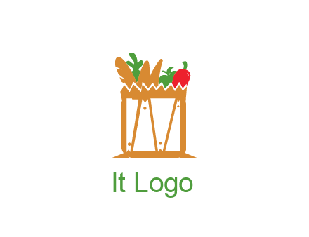 shopping bag logo for grocery stores